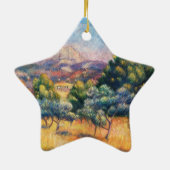 Mountain Sainte-Victoire Paysage van Renoir Keramisch Ornament (Achterkant)