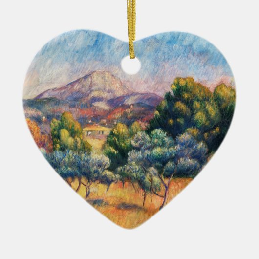 Mountain Sainte-Victoire Paysage van Renoir Keramisch Ornament (Voorkant)