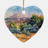 Mountain Sainte-Victoire Paysage van Renoir Keramisch Ornament (Achterkant)