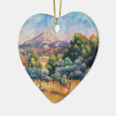 Mountain Sainte-Victoire Paysage van Renoir Keramisch Ornament (Links)