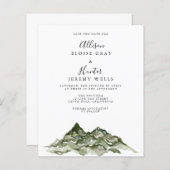 Mountain Save the Date (Voorkant / Achterkant)