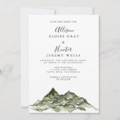 Mountain Save the Date Kaart (Voorkant)