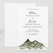 Mountain Save the Date Kaart (Voorkant / Achterkant)