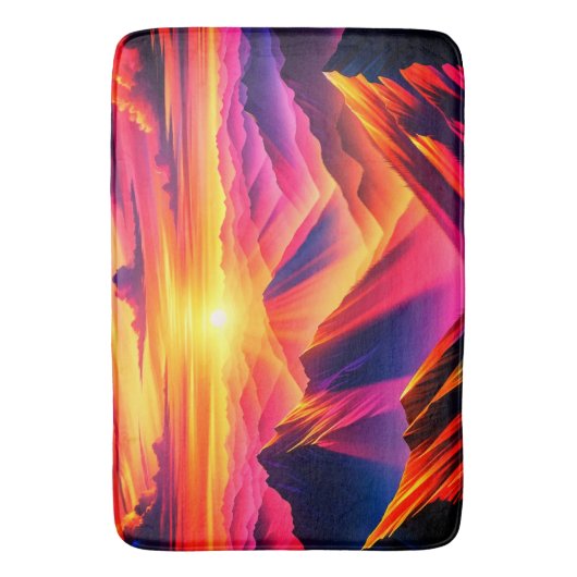 Mountain Scene Badmat (Voorkant Verticaal)