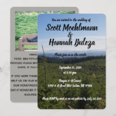 Mountain scene bruiloft uitnodiging (Voorkant / Achterkant)