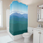 Mountain Scene Douchegordijn (In situ)