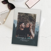 Mountain Scene Foto Bruiloft Save the Date