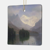 Mountain Scene Keramisch Ornament (Links)