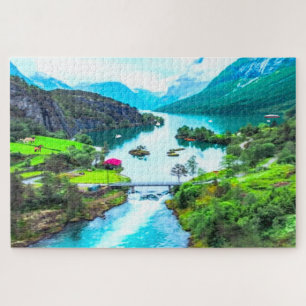Mountain Scene Legpuzzel