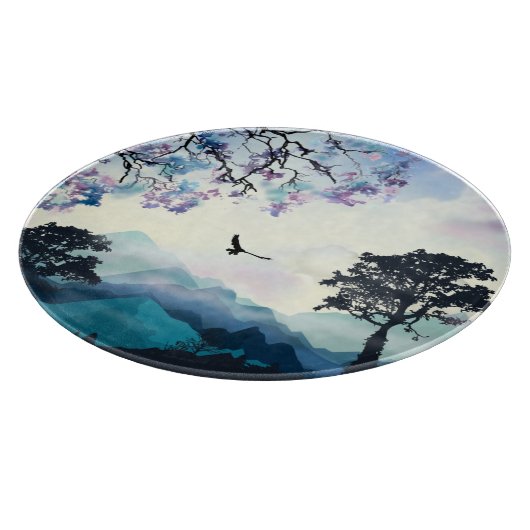 Mountain Scene Snijplank (Hoek)