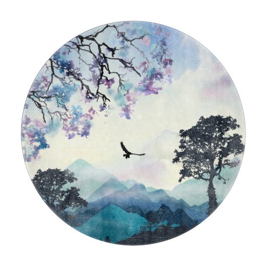 Mountain Scene Snijplank (Voorkant)