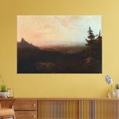 Mountain Scene van Moran Canvas Afdruk (Insitu (Woonkamer))
