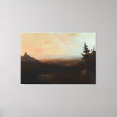 Mountain Scene van Moran Canvas Afdruk (Voorkant)