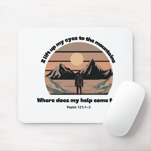 Mountain Scripture Mousepad Muismat (Met muis)