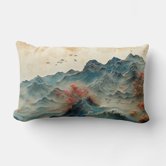 Mountain & Sea Panorama, 2-Sided Design, Kussen (Voorkant)
