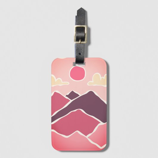 Mountain, Sea, Shape Bagagelabel (Voorkant (verticaal))