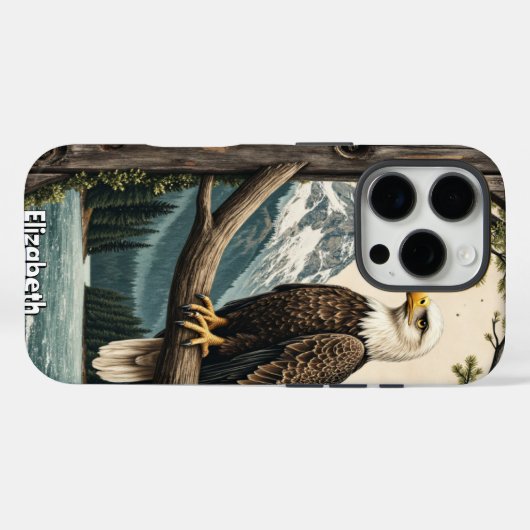 Mountain Sentinel: Adelaarsbaars Case-Mate iPhone Case (Achterkant (horizontaal))