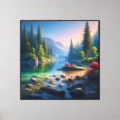 Mountain Serenity - Canvas Afdruk (Voorkant)