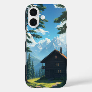 Mountain Serenity: een rustige ontsnapping uit de iPhone 16 Hoesje