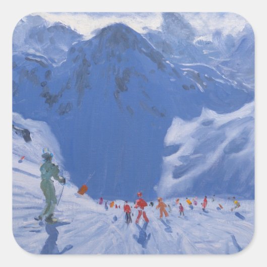 Mountain Shadow 2009 Vierkante Sticker (Voorkant)