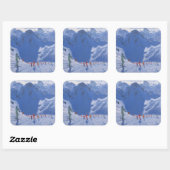 Mountain Shadow 2009 Vierkante Sticker (Vel)
