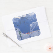 Mountain Shadow 2009 Vierkante Sticker (Envelop)