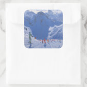 Mountain Shadow 2009 Vierkante Sticker (Tas)