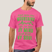 Mountain Shirt Natuur Gift Skiën Wandelen Tshirt C (Voorkant)