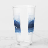 Mountain Silhouette Design Drink glas (Links)