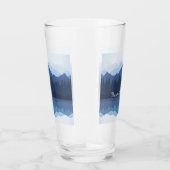 Mountain Silhouette Design Drink glas (Rechts)
