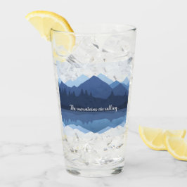 Mountain Silhouette Design Drink glas