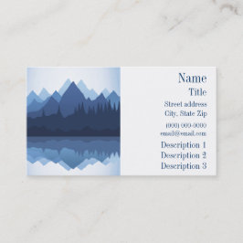 Mountain Silhouette Design Visitekaartje