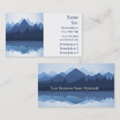 Mountain Silhouette Design Visitekaartje (Voorkant / Achterkant)