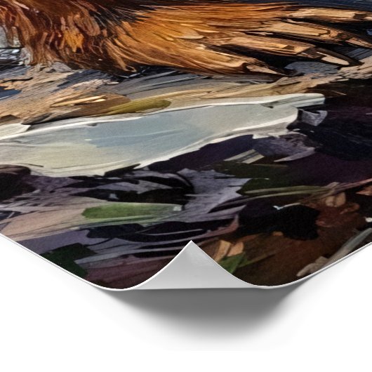 Mountain Skeptic: Bigfoot's Woodland Wisdom Poster (Hoek)