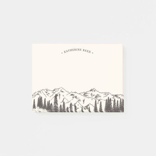 Mountain Sketch, persoonlijk Post-it® Notes (Voorkant)