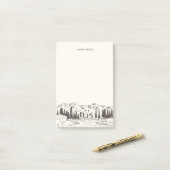 Mountain Sketch, persoonlijk Post-it® Notes (Op bureau)