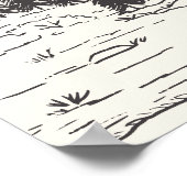 Mountain Sketch Wedch Welcome Poster (Hoek)