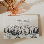 Mountain Sketch Wedding Gastenboek
