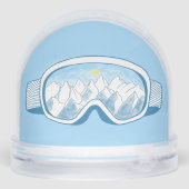 Mountain Ski Goggles Bord blauw Sneeuwbol (Achterkant)