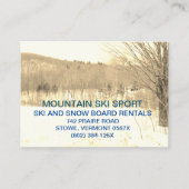 Mountain Ski Resort / Ski verhuur / Ski lessen Visitekaartje (Voorkant)