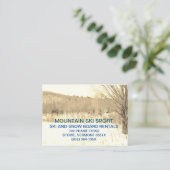 Mountain Ski Resort / Ski verhuur / Ski lessen Visitekaartje (Staand voorkant)
