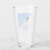 Mountain Ski Slopes Fresh Snow Herfst Skiing Funny Glas (Achterkant)