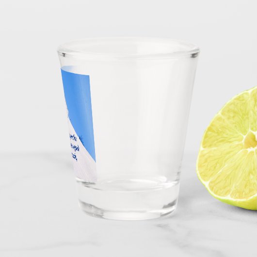 Mountain Ski Slopes Fresh Snow Herfst Skiing Funny Shot Glas (Rechts)