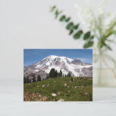 Mountain Skiing Briefkaart Winter (Staand voorkant)