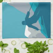 Mountain Skiing Sport Theedoek (Gevouwen)