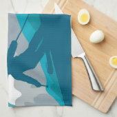 Mountain Skiing Sport Theedoek (Quarter Fold)