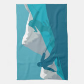 Mountain Skiing Sport Theedoek (Verticaal)