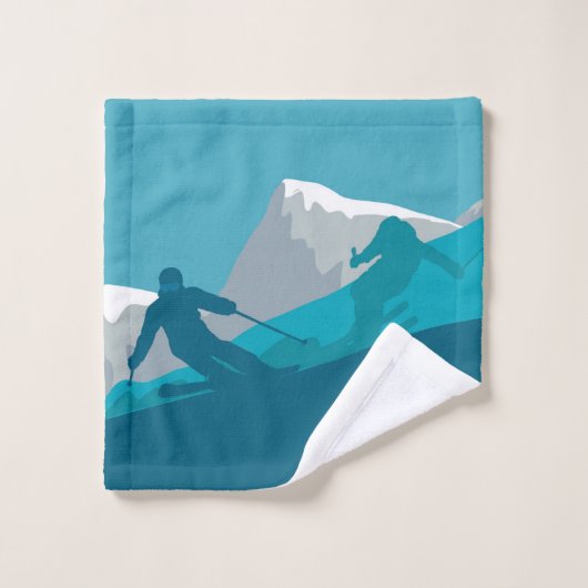 Mountain Skiing Sport Washandje (Wasdoekje)