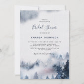 Mountain Smoky Paarse Bridal Shower Kaart (Voorkant)