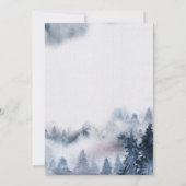 Mountain Smoky Paarse Bridal Shower Kaart (Achterkant)